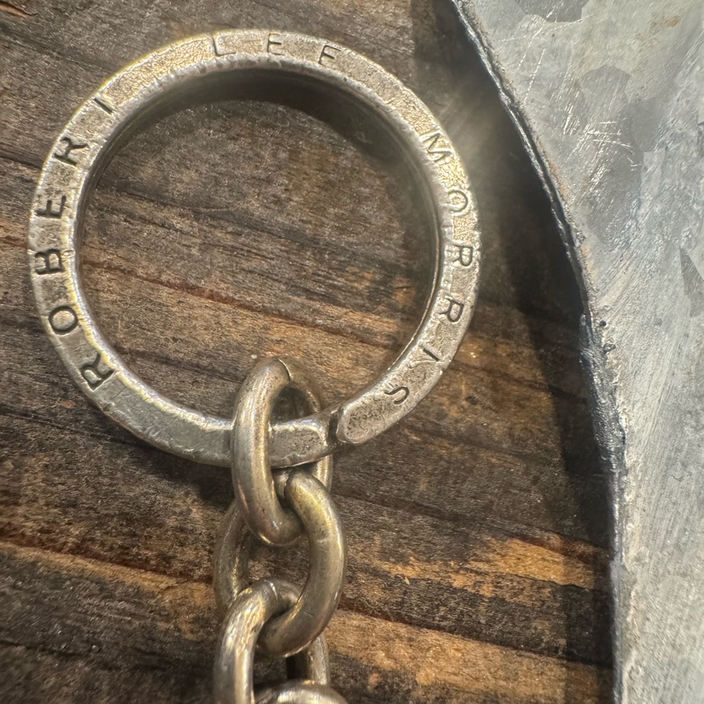 Robert Lee Morris Sterling Silver Ring Keychain - Picture 3 of 5